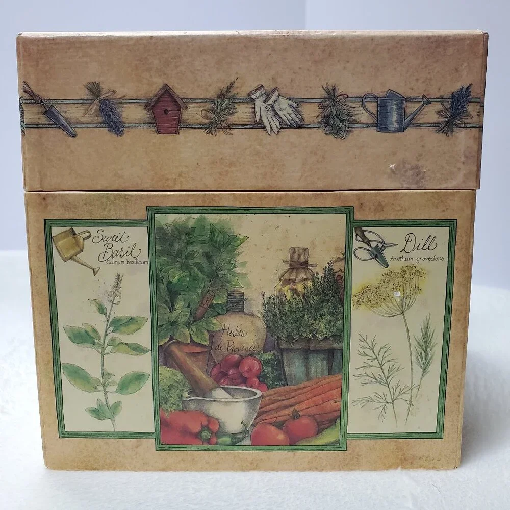 Large Decorative Storage Box Garden Seasonal Herbs Bob's Boxes Gift Box